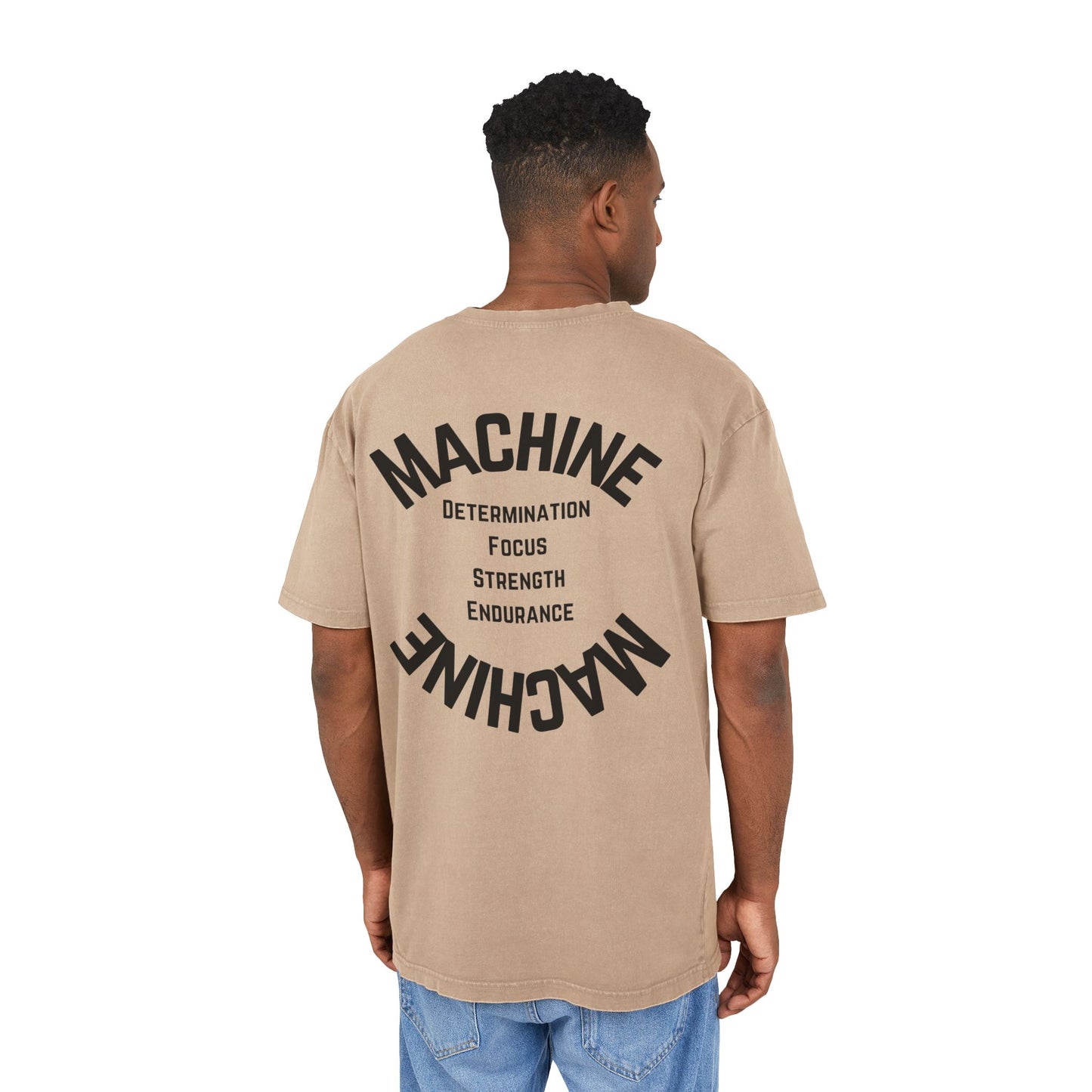 oWhites Men's Acid Washed Heavy Oversize Tee