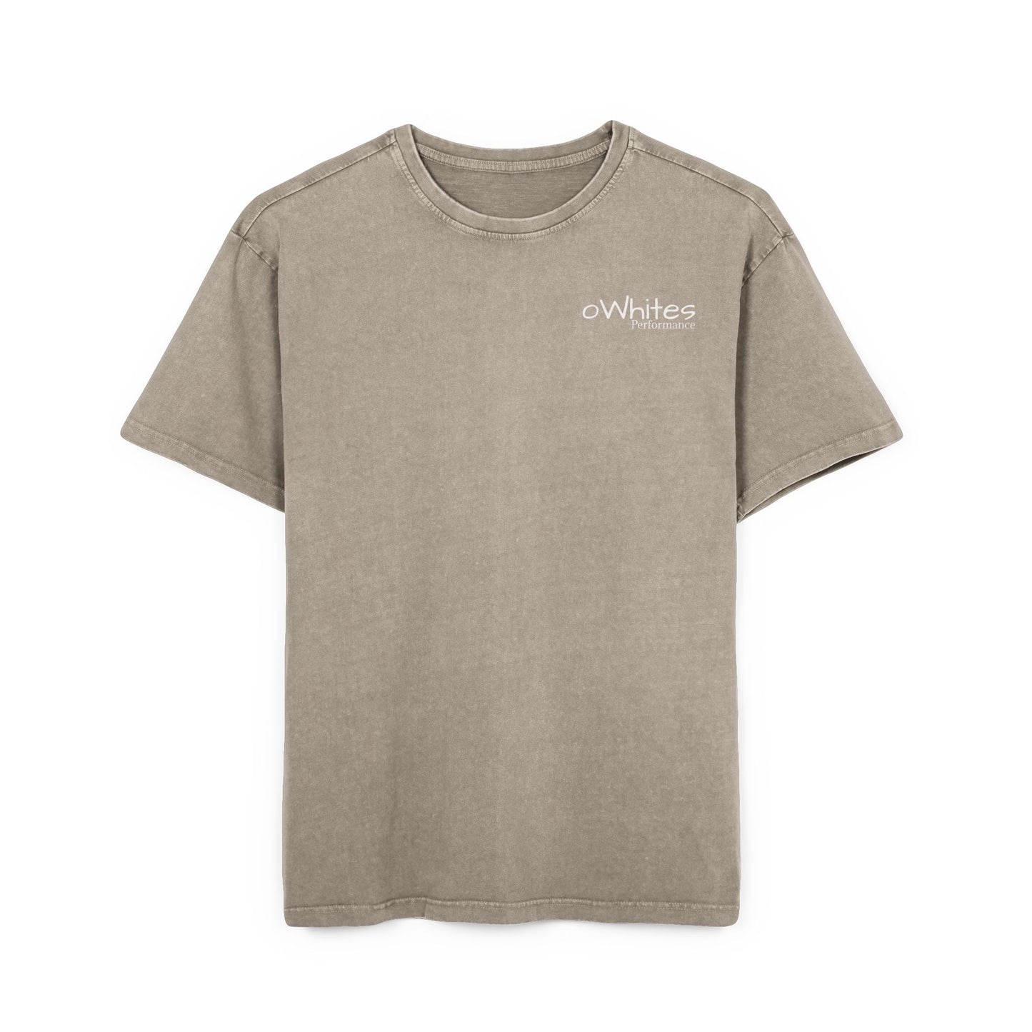 oWhites Performance Men's Acid Washed Heavy Oversize Tee