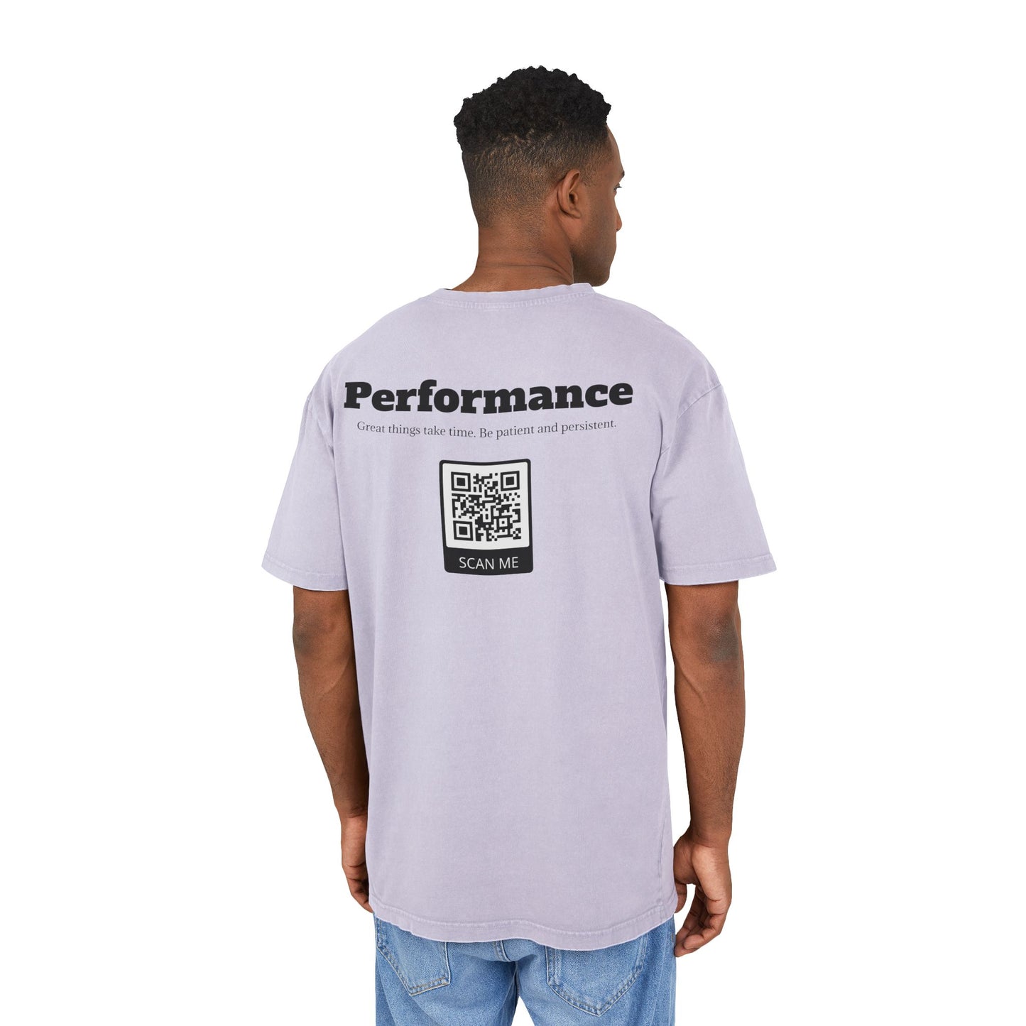 oWhites Performance Men's Acid Washed Heavy Oversize Tee