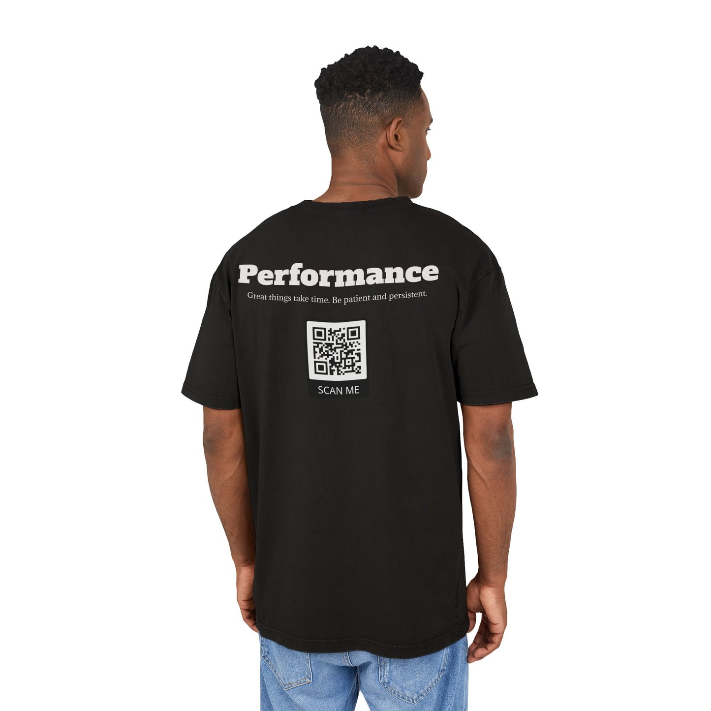 oWhites Performance Men's Acid Washed Heavy Oversize Tee