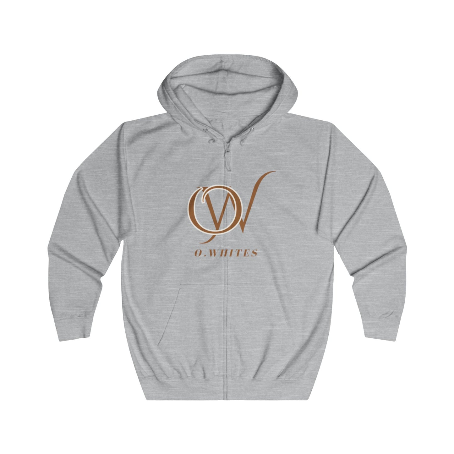 oWhitws Unisex Full Zip Hoodie